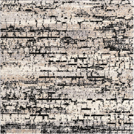 Gray 6' x 6' Tucson Square Area Rug 100% Polyester Unique Modern Carpet for Dining Rooms, Living Room, Bedrooms, Office Space for Sale at Rug Engine