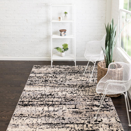 Gray 10' x 14' Tucson Rectangle Area Rug 100% Polyester Unique Modern Carpet for Dining Rooms, Living Room, Bedrooms, Office Space for Sale at Rug Engine