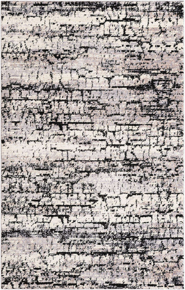 Gray 5' x 8' Tucson Rectangle Area Rug 100% Polyester Unique Modern Carpet for Dining Rooms, Living Room, Bedrooms, Office Space for Sale at Rug Engine
