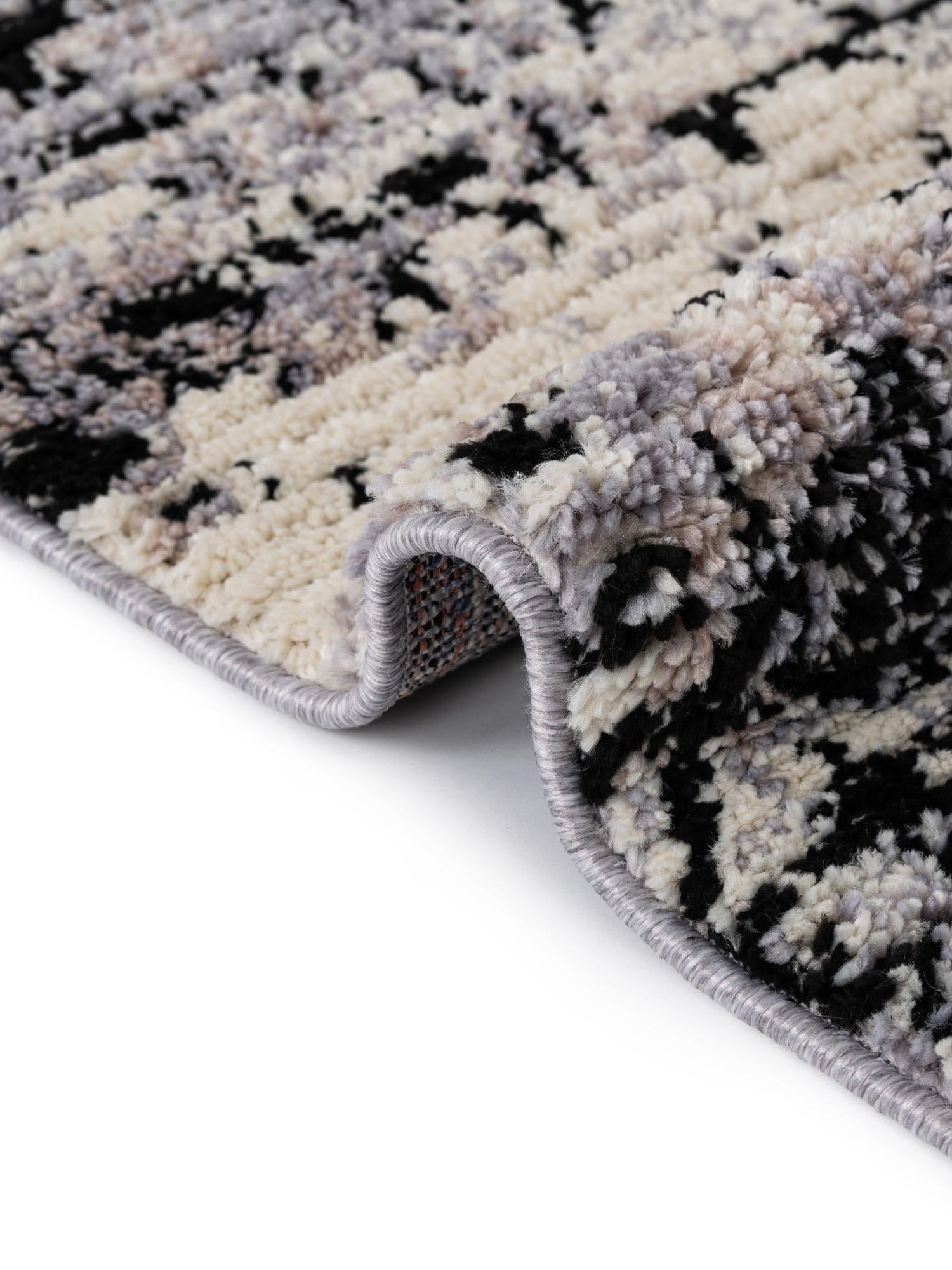 Gray 7' x 7' Tucson Round Area Rug 100% Polyester Unique Modern Carpet for Dining Rooms, Living Room, Bedrooms, Office Space for Sale at Rug Engine