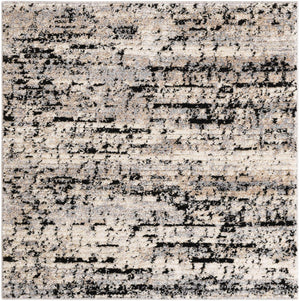 Gray 4' x 4' Tucson Square Area Rug 100% Polyester Unique Modern Carpet for Dining Rooms, Living Room, Bedrooms, Office Space for Sale at Rug Engine