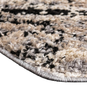 Gray 4' x 4' Tucson Octagon Area Rug 100% Polyester Unique Modern Carpet for Dining Rooms, Living Room, Bedrooms, Office Space for Sale at Rug Engine