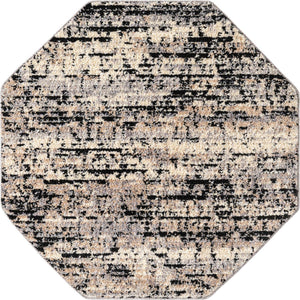 Gray 4' x 4' Tucson Octagon Area Rug 100% Polyester Unique Modern Carpet for Dining Rooms, Living Room, Bedrooms, Office Space for Sale at Rug Engine