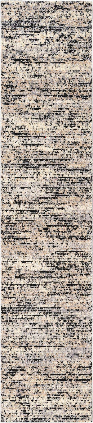 Gray 2' 7 x 12' Tucson Runner Area Rug 100% Polyester Unique Modern Carpet for Dining Rooms, Living Room, Bedrooms, Office Space for Sale at Rug Engine
