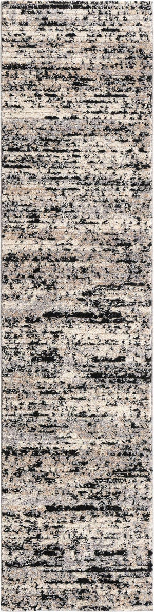 Gray 2' x 8' Tucson Runner Area Rug 100% Polyester Unique Modern Carpet for Dining Rooms, Living Room, Bedrooms, Office Space for Sale at Rug Engine