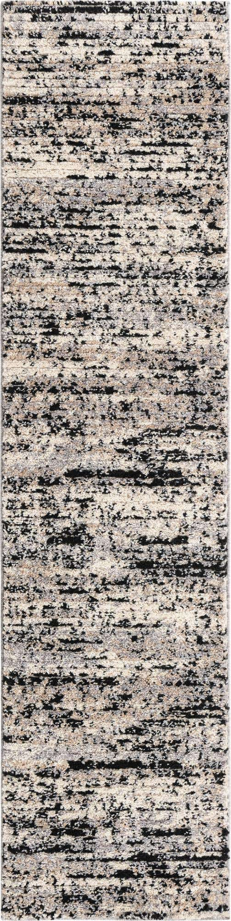 Gray 2' x 8' Tucson Runner Area Rug 100% Polyester Unique Modern Carpet for Dining Rooms, Living Room, Bedrooms, Office Space for Sale at Rug Engine