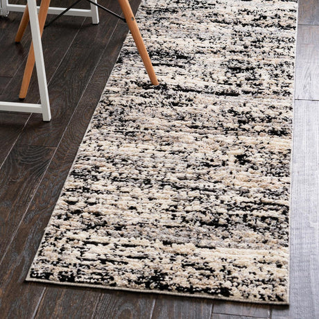 Gray 2' x 8' Tucson Runner Area Rug 100% Polyester Unique Modern Carpet for Dining Rooms, Living Room, Bedrooms, Office Space for Sale at Rug Engine