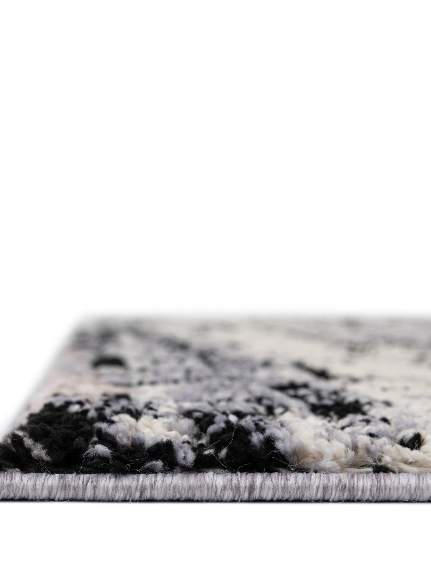 Gray 2' 7 x 12' Tucson Runner Area Rug 100% Polyester Unique Modern Carpet for Dining Rooms, Living Room, Bedrooms, Office Space for Sale at Rug Engine