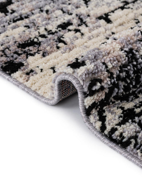 Gray 2' x 6' Tucson Runner Area Rug 100% Polyester Unique Modern Carpet for Dining Rooms, Living Room, Bedrooms, Office Space for Sale at Rug Engine