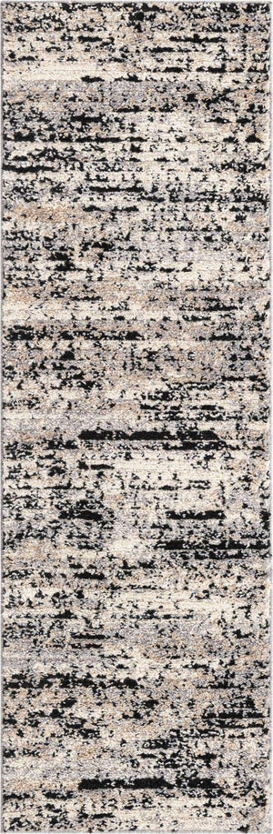 Gray 2' x 6' Tucson Runner Area Rug 100% Polyester Unique Modern Carpet for Dining Rooms, Living Room, Bedrooms, Office Space for Sale at Rug Engine