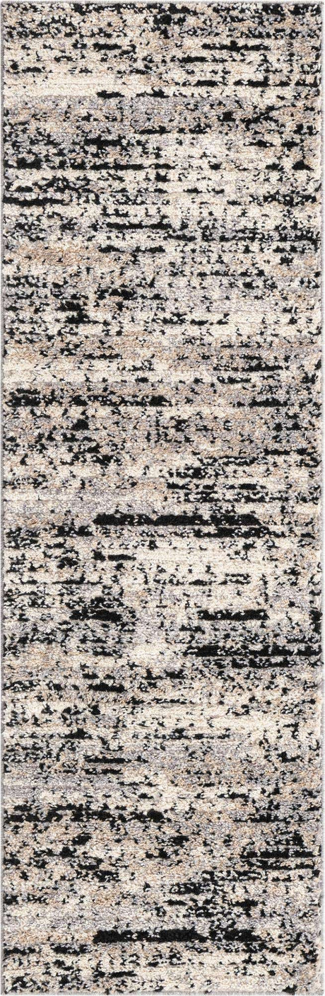 Gray 2' x 6' Tucson Runner Area Rug 100% Polyester Unique Modern Carpet for Dining Rooms, Living Room, Bedrooms, Office Space for Sale at Rug Engine