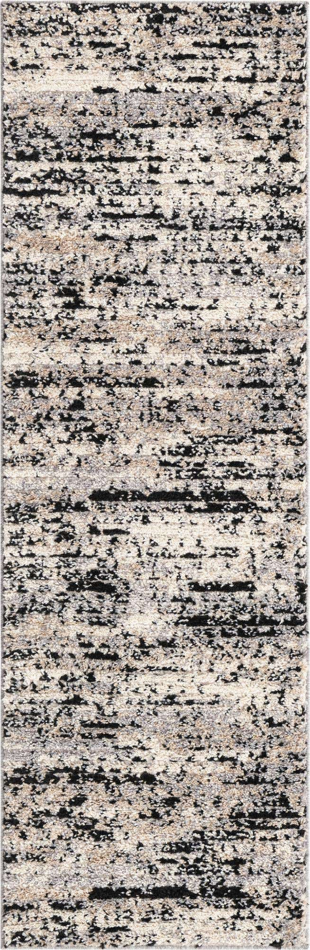 Gray 2' x 6' Tucson Runner Area Rug 100% Polyester Unique Modern Carpet for Dining Rooms, Living Room, Bedrooms, Office Space for Sale at Rug Engine