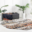 Multicolor 4' x 4' Tucson Octagon Area Rug 100% Polyester Unique Modern Carpet for Dining Rooms, Living Room, Bedrooms, Office Space for Sale at Rug Engine