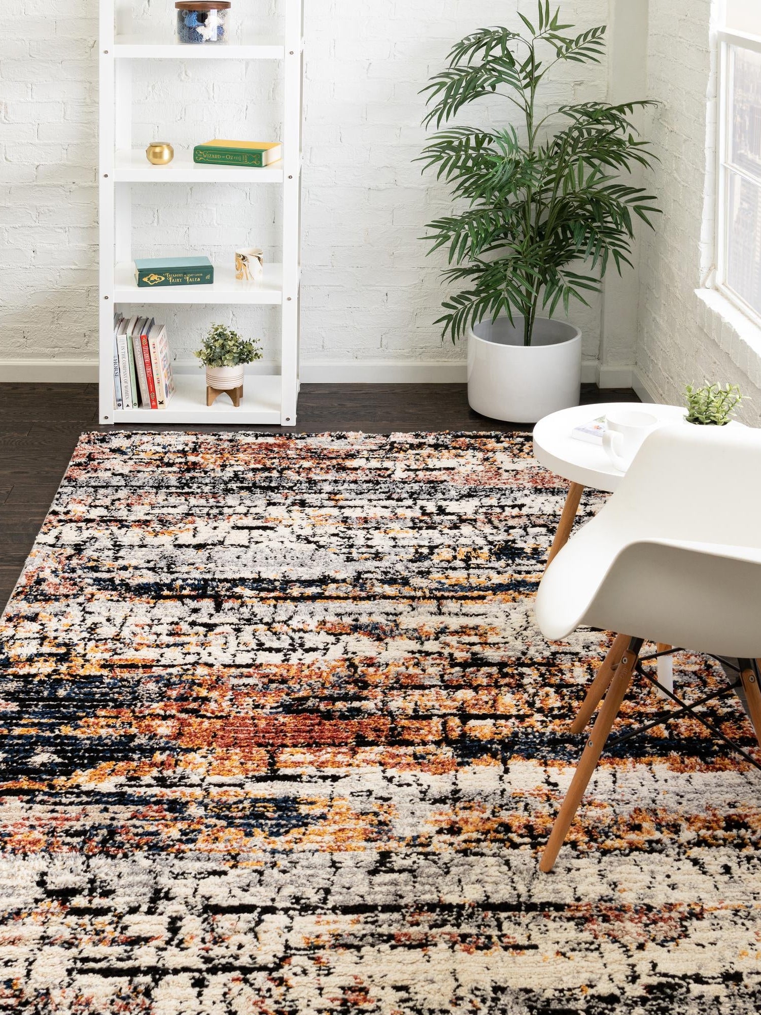 Multicolor 10' x 14' Tucson Rectangle Area Rug 100% Polyester Unique Modern Carpet for Dining Rooms, Living Room, Bedrooms, Office Space for Sale at Rug Engine