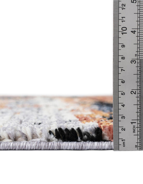 Multicolor 5' x 8' Tucson Rectangle Area Rug 100% Polyester Unique Modern Carpet for Dining Rooms, Living Room, Bedrooms, Office Space for Sale at Rug Engine