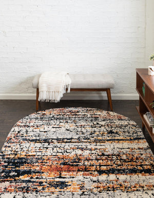 Multicolor 8' x 10' Tucson Oval Area Rug 100% Polyester Unique Modern Carpet for Dining Rooms, Living Room, Bedrooms, Office Space for Sale at Rug Engine