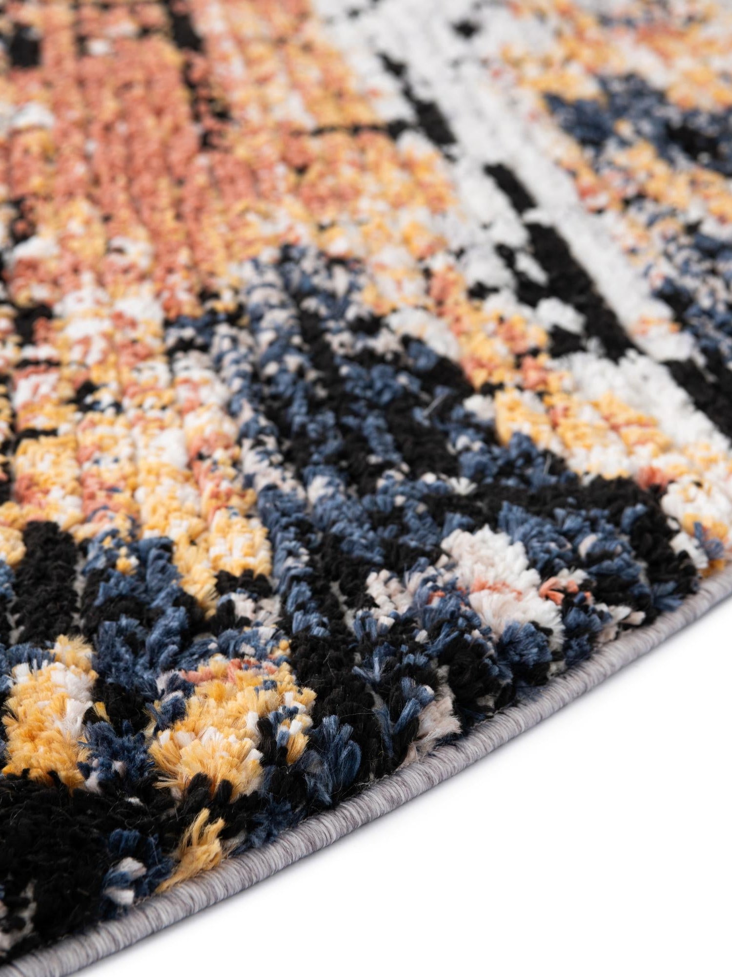 Multicolor 5' x 8' Tucson Oval Area Rug 100% Polyester Unique Modern Carpet for Dining Rooms, Living Room, Bedrooms, Office Space for Sale at Rug Engine