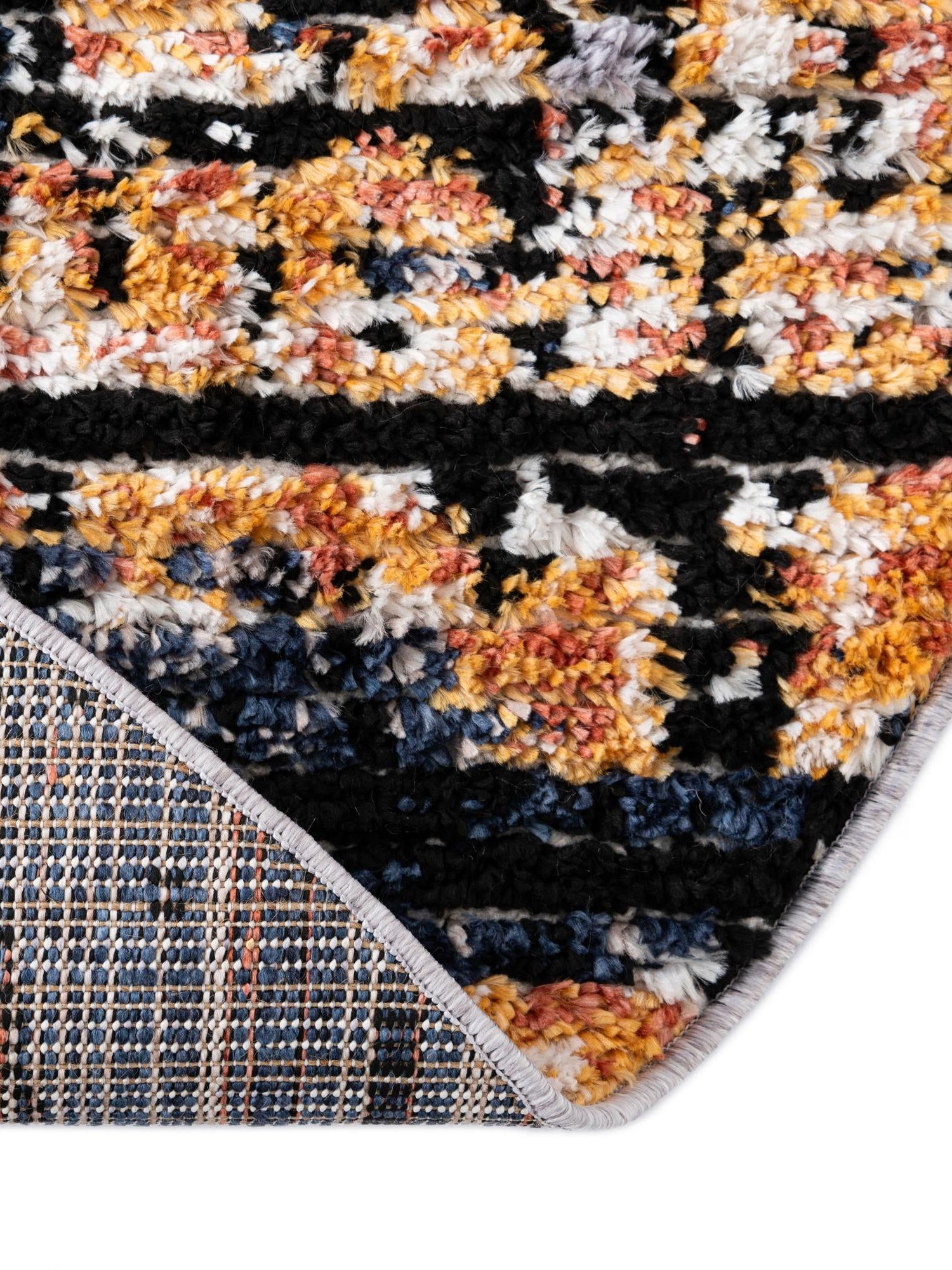 Multicolor 5' x 5' Tucson Round Area Rug 100% Polyester Unique Modern Carpet for Dining Rooms, Living Room, Bedrooms, Office Space for Sale at Rug Engine
