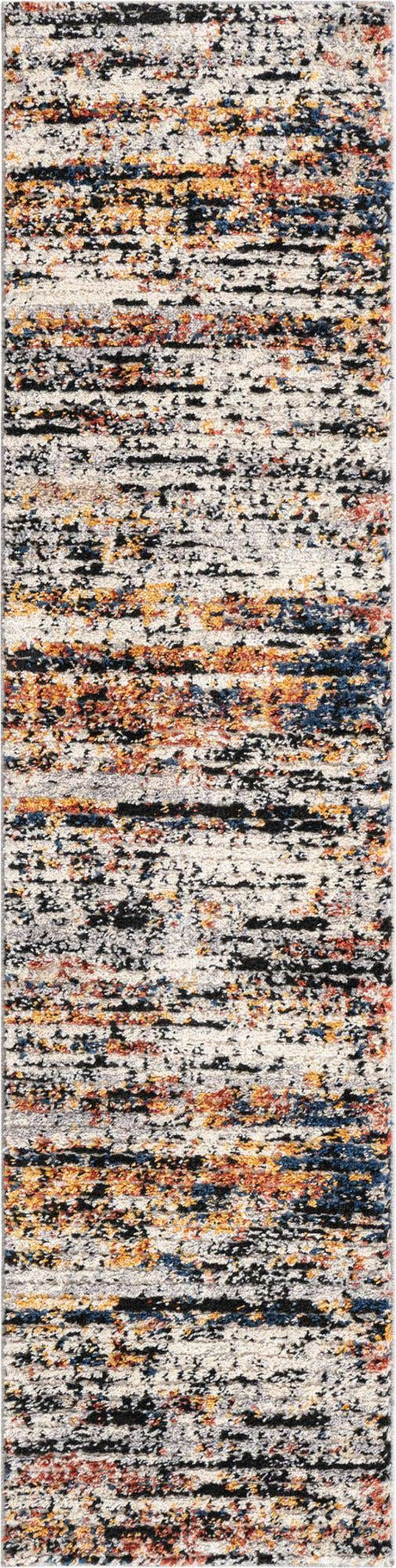 Multicolor 2' x 8' Tucson Runner Area Rug 100% Polyester Unique Modern Carpet for Dining Rooms, Living Room, Bedrooms, Office Space for Sale at Rug Engine