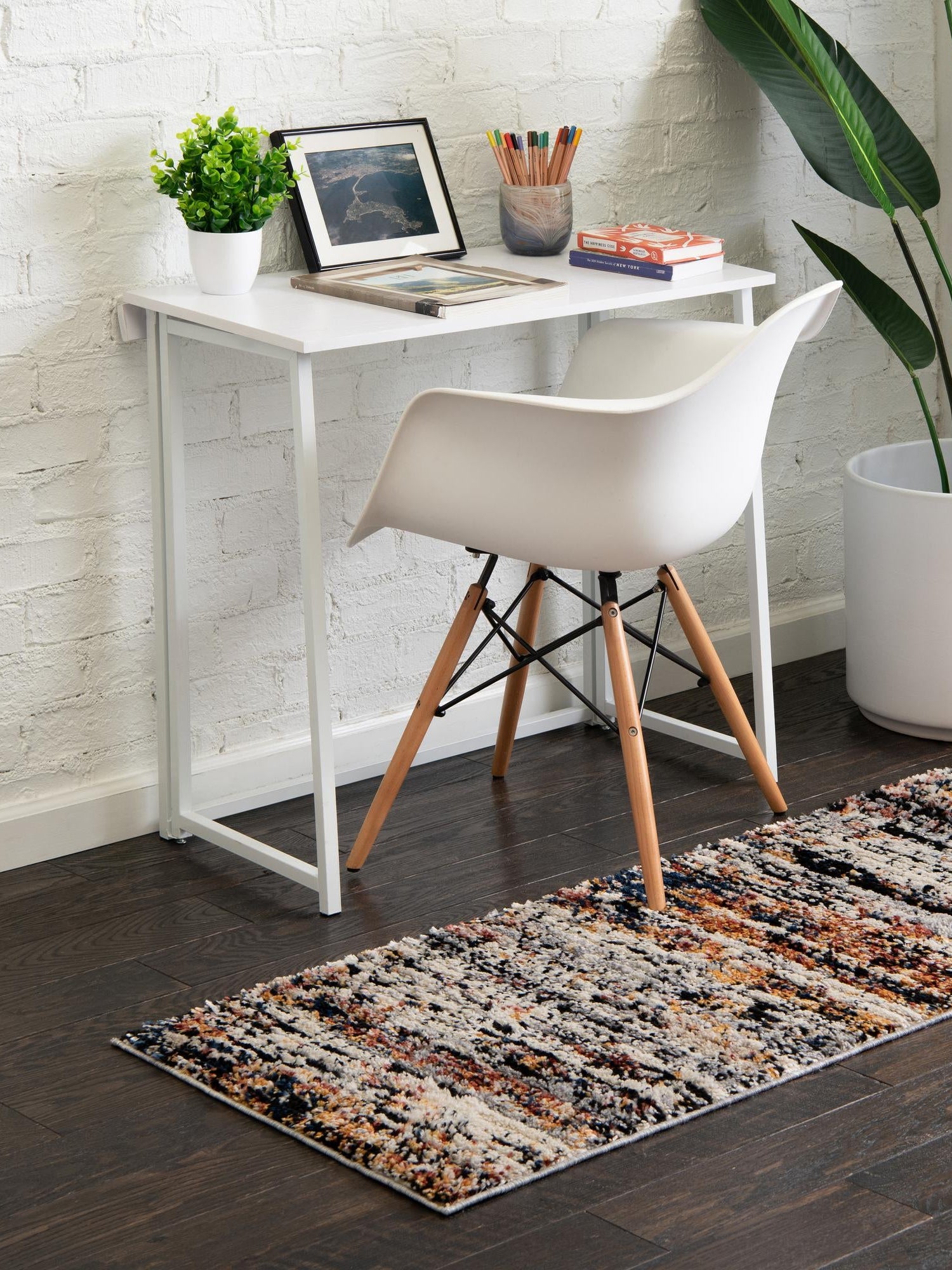 Multicolor 2' 7 x 12' Tucson Runner Area Rug 100% Polyester Unique Modern Carpet for Dining Rooms, Living Room, Bedrooms, Office Space for Sale at Rug Engine