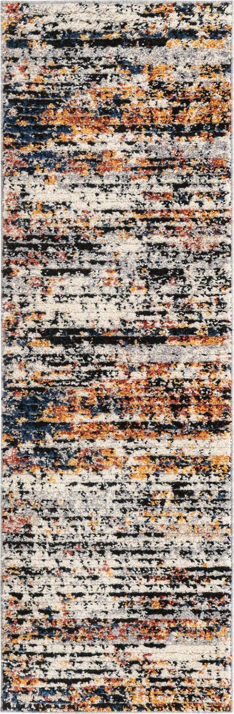 Multicolor 2' x 6' Tucson Runner Area Rug 100% Polyester Unique Modern Carpet for Dining Rooms, Living Room, Bedrooms, Office Space for Sale at Rug Engine