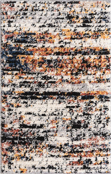 Multicolor 2' x 3' Tucson Rectangle Area Rug 100% Polyester Unique Modern Carpet for Dining Rooms, Living Room, Bedrooms, Office Space for Sale at Rug Engine