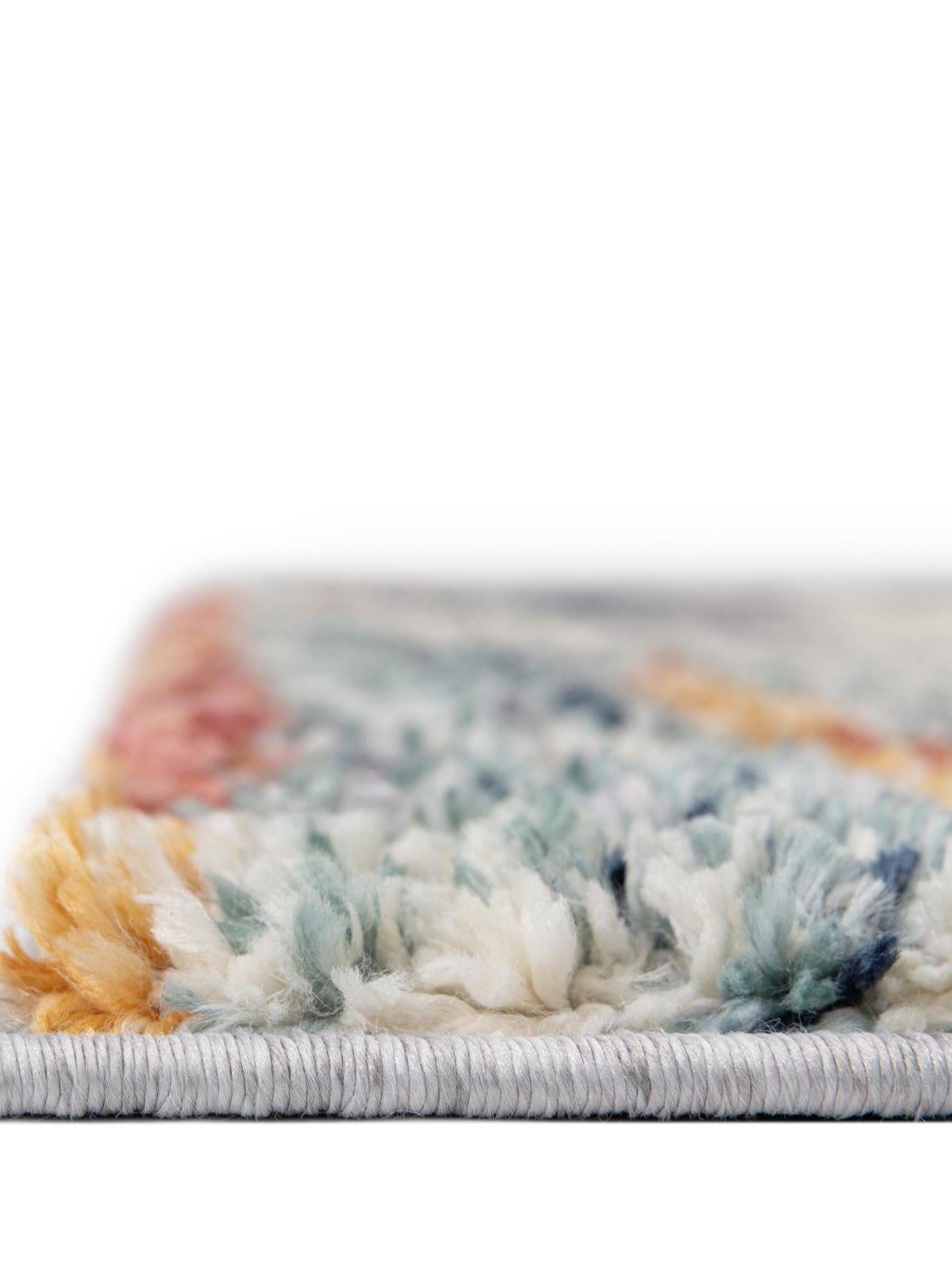 Multicolor 8' x 8' Tucson Square Area Rug 100% Polyester Unique Modern Carpet for Dining Rooms, Living Room, Bedrooms, Office Space for Sale at Rug Engine