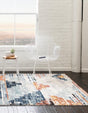 Multicolor 8' x 10' Tucson Rectangle Area Rug 100% Polyester Unique Modern Carpet for Dining Rooms, Living Room, Bedrooms, Office Space for Sale at Rug Engine