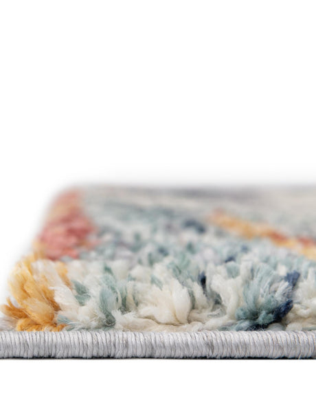 Multicolor 8' x 10' Tucson Rectangle Area Rug 100% Polyester Unique Modern Carpet for Dining Rooms, Living Room, Bedrooms, Office Space for Sale at Rug Engine