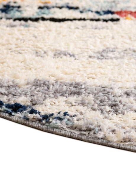 Multicolor 8' x 10' Tucson Oval Area Rug 100% Polyester Unique Modern Carpet for Dining Rooms, Living Room, Bedrooms, Office Space for Sale at Rug Engine