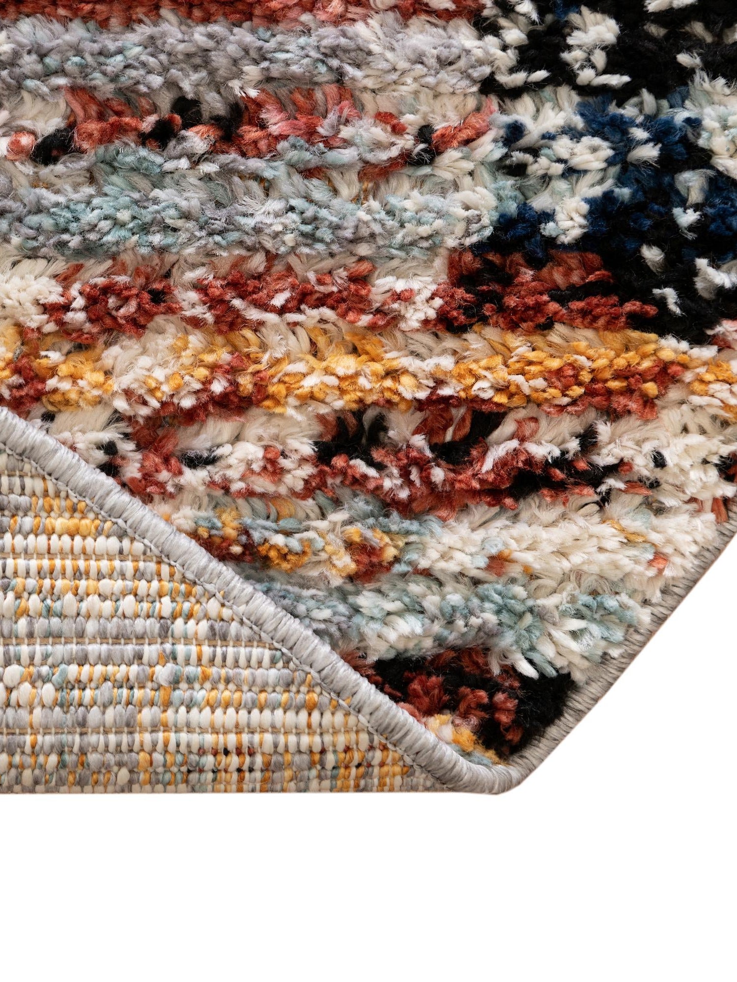 Multicolor 8' x 10' Tucson Oval Area Rug 100% Polyester Unique Modern Carpet for Dining Rooms, Living Room, Bedrooms, Office Space for Sale at Rug Engine
