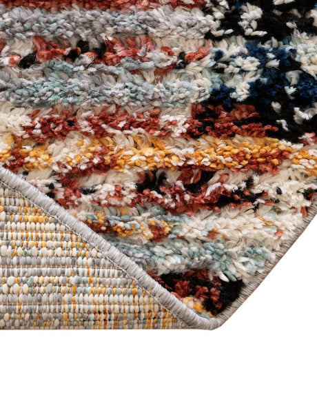 Multicolor 7' x 7' Tucson Round Area Rug 100% Polyester Unique Modern Carpet for Dining Rooms, Living Room, Bedrooms, Office Space for Sale at Rug Engine