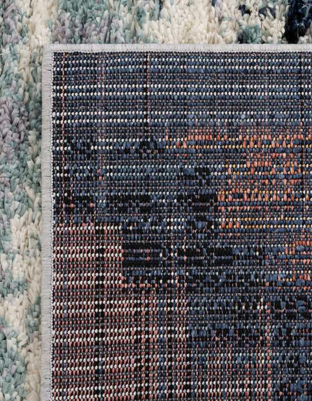 Multicolor 7' x 7' Tucson Octagon Area Rug 100% Polyester Unique Modern Carpet for Dining Rooms, Living Room, Bedrooms, Office Space for Sale at Rug Engine