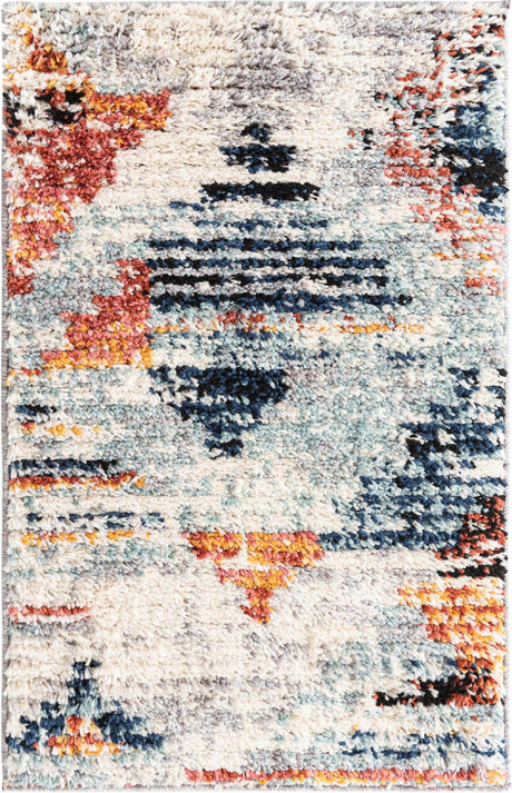 Multicolor 2' x 3' Tucson Rectangle Area Rug 100% Polyester Unique Modern Carpet for Dining Rooms, Living Room, Bedrooms, Office Space for Sale at Rug Engine