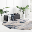Gray 4' x 4' Tucson Octagon Area Rug 100% Polyester Unique Modern Carpet for Dining Rooms, Living Room, Bedrooms, Office Space for Sale at Rug Engine