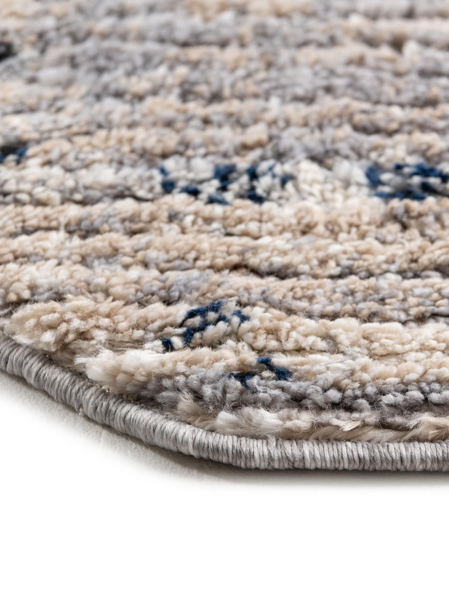 Gray 7' x 7' Tucson Octagon Area Rug 100% Polyester Unique Modern Carpet for Dining Rooms, Living Room, Bedrooms, Office Space for Sale at Rug Engine