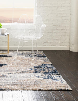 Gray 6' x 6' Tucson Square Area Rug 100% Polyester Unique Modern Carpet for Dining Rooms, Living Room, Bedrooms, Office Space for Sale at Rug Engine