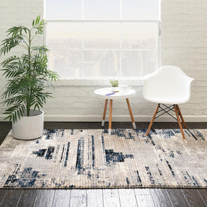 Gray 4' x 6' Tucson Rectangle Area Rug 100% Polyester Unique Modern Carpet for Dining Rooms, Living Room, Bedrooms, Office Space for Sale at Rug Engine