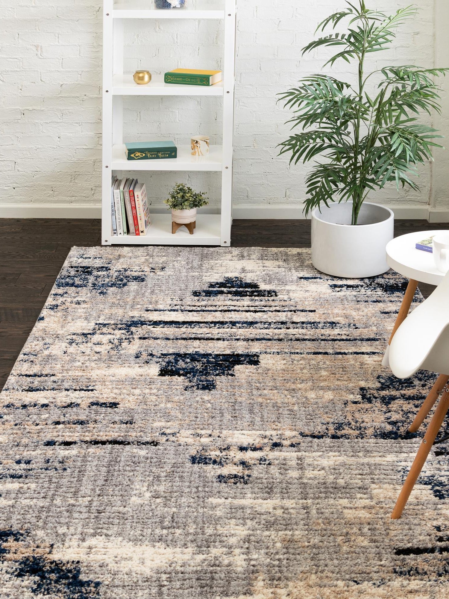 Gray 5' x 8' Tucson Rectangle Area Rug 100% Polyester Unique Modern Carpet for Dining Rooms, Living Room, Bedrooms, Office Space for Sale at Rug Engine