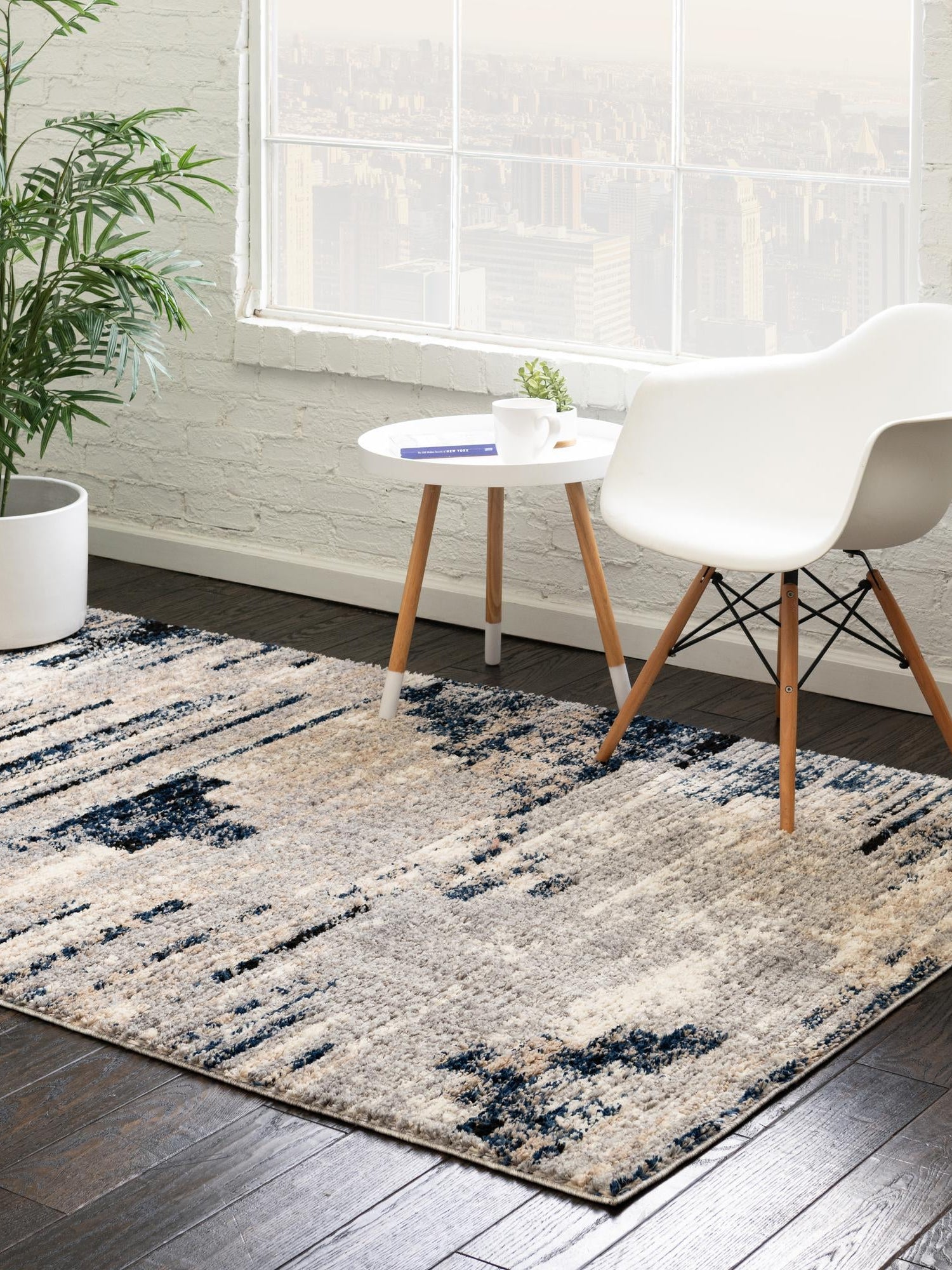 Gray 2' x 3' Tucson Rectangle Area Rug 100% Polyester Unique Modern Carpet for Dining Rooms, Living Room, Bedrooms, Office Space for Sale at Rug Engine