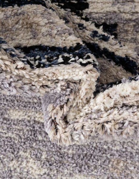 Gray 4' x 6' Tucson Oval Area Rug 100% Polyester Unique Modern Carpet for Dining Rooms, Living Room, Bedrooms, Office Space for Sale at Rug Engine
