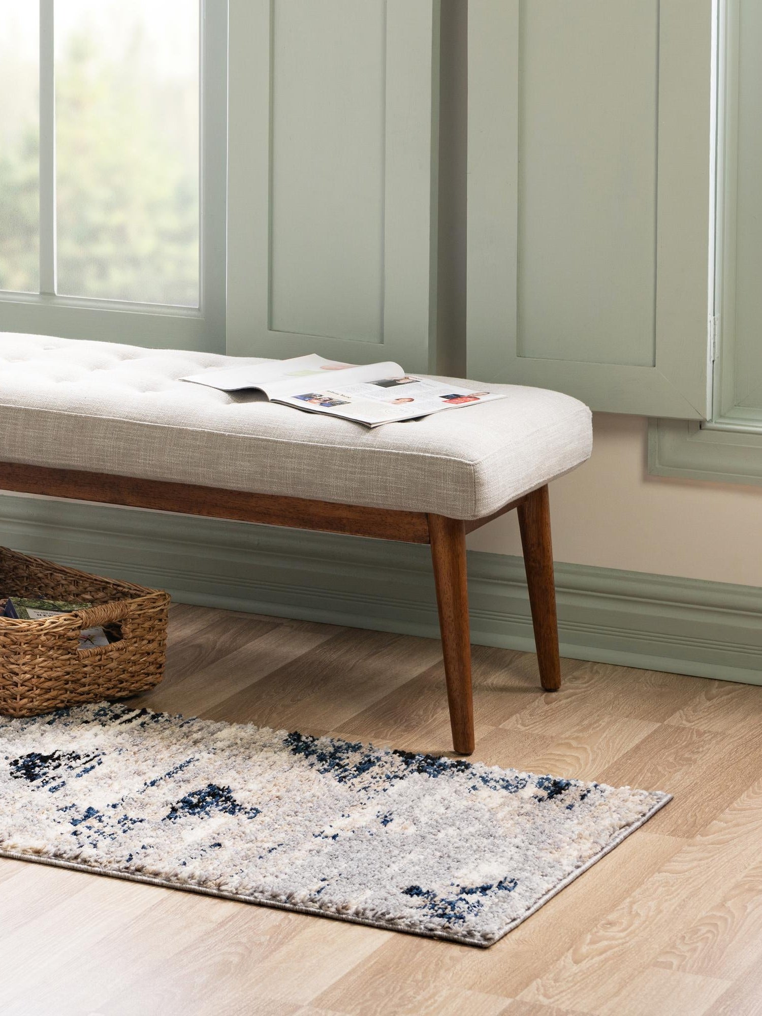 Gray 2' x 6' Tucson Runner Area Rug 100% Polyester Unique Modern Carpet for Dining Rooms, Living Room, Bedrooms, Office Space for Sale at Rug Engine
