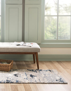 Gray 2' x 6' Tucson Runner Area Rug 100% Polyester Unique Modern Carpet for Dining Rooms, Living Room, Bedrooms, Office Space for Sale at Rug Engine