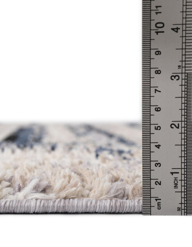 Gray 2' 7 x 12' Tucson Runner Area Rug 100% Polyester Unique Modern Carpet for Dining Rooms, Living Room, Bedrooms, Office Space for Sale at Rug Engine