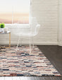 Multicolor 4' x 4' Tucson Square Area Rug 100% Polyester Unique Modern Carpet for Dining Rooms, Living Room, Bedrooms, Office Space for Sale at Rug Engine