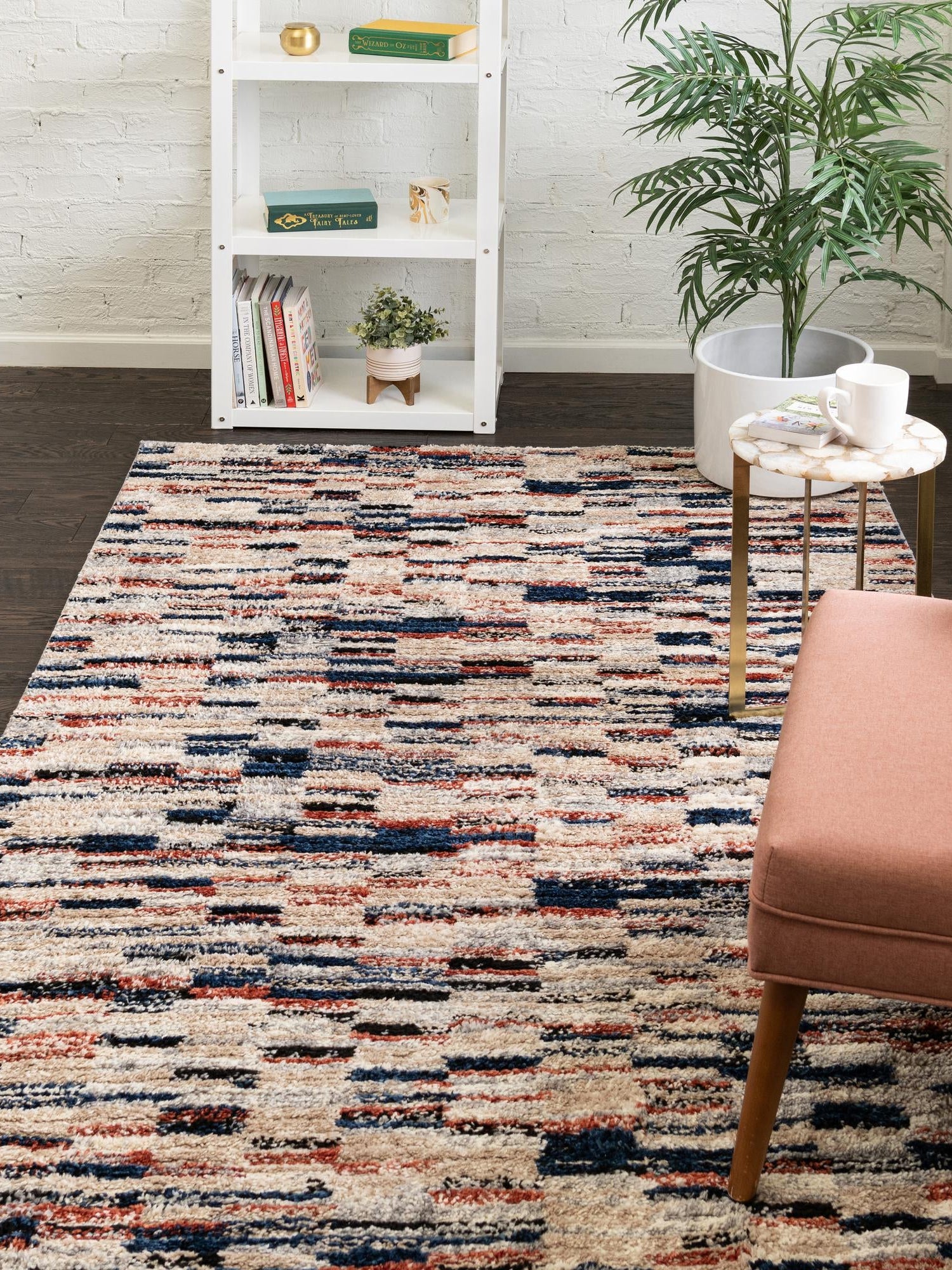 Multicolor 10' x 14' Tucson Rectangle Area Rug 100% Polyester Unique Modern Carpet for Dining Rooms, Living Room, Bedrooms, Office Space for Sale at Rug Engine