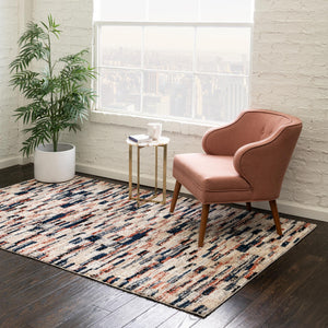 Multicolor 10' x 14' Tucson Rectangle Area Rug 100% Polyester Unique Modern Carpet for Dining Rooms, Living Room, Bedrooms, Office Space for Sale at Rug Engine