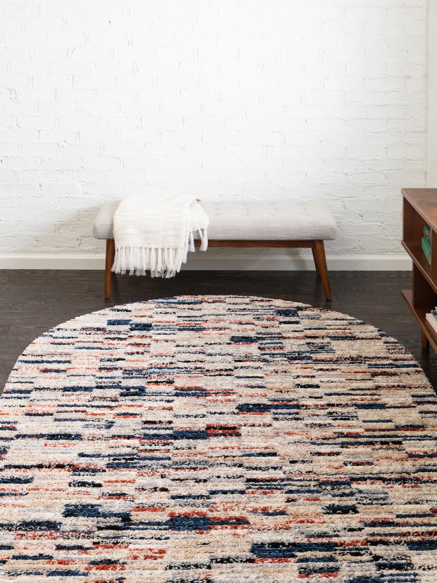 Multicolor 4' x 6' Tucson Oval Area Rug 100% Polyester Unique Modern Carpet for Dining Rooms, Living Room, Bedrooms, Office Space for Sale at Rug Engine