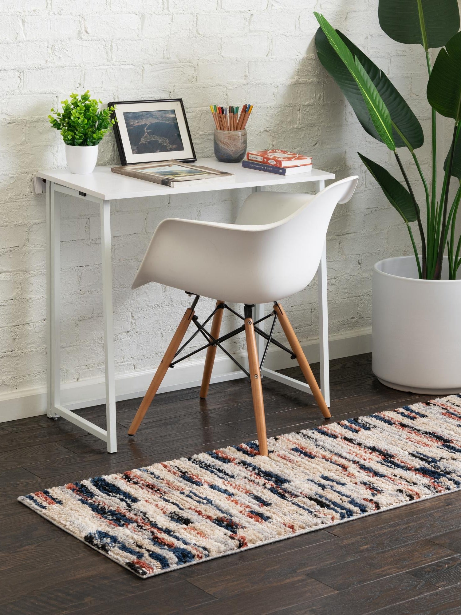 Multicolor 2' x 6' Tucson Runner Area Rug 100% Polyester Unique Modern Carpet for Dining Rooms, Living Room, Bedrooms, Office Space for Sale at Rug Engine