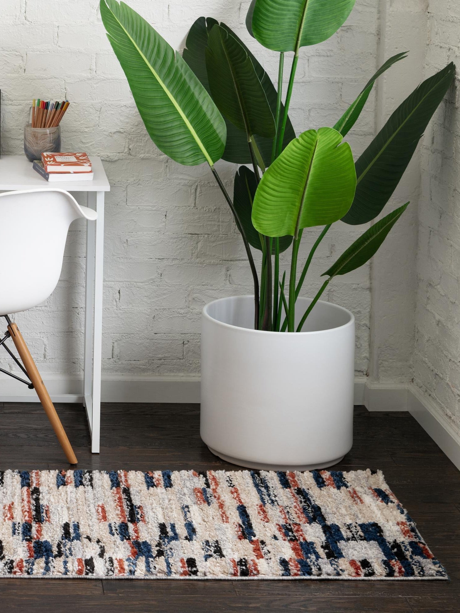 Multicolor 2' x 6' Tucson Runner Area Rug 100% Polyester Unique Modern Carpet for Dining Rooms, Living Room, Bedrooms, Office Space for Sale at Rug Engine